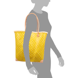 Arda borsa a spalla donna. Realizzata in paglia con manici in pelle.