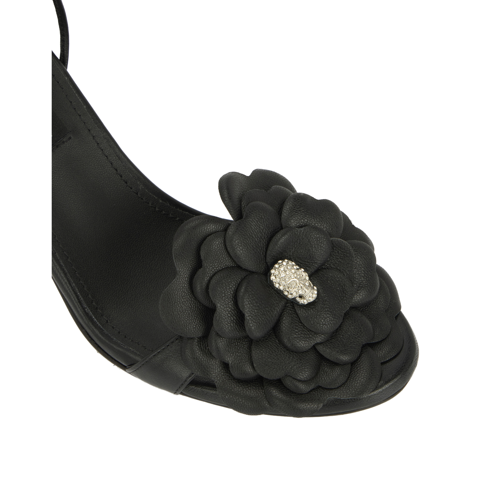 PHILIPP PLEIN Lace-Up High Heels Sandals Flower 9
