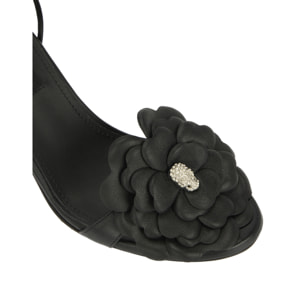 PHILIPP PLEIN Lace-Up High Heels Sandals Flower 9