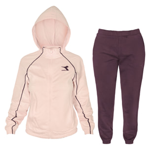 Tuta Donna DIADORA Cotone Felpato Full Zip 4 Colori Art.178696