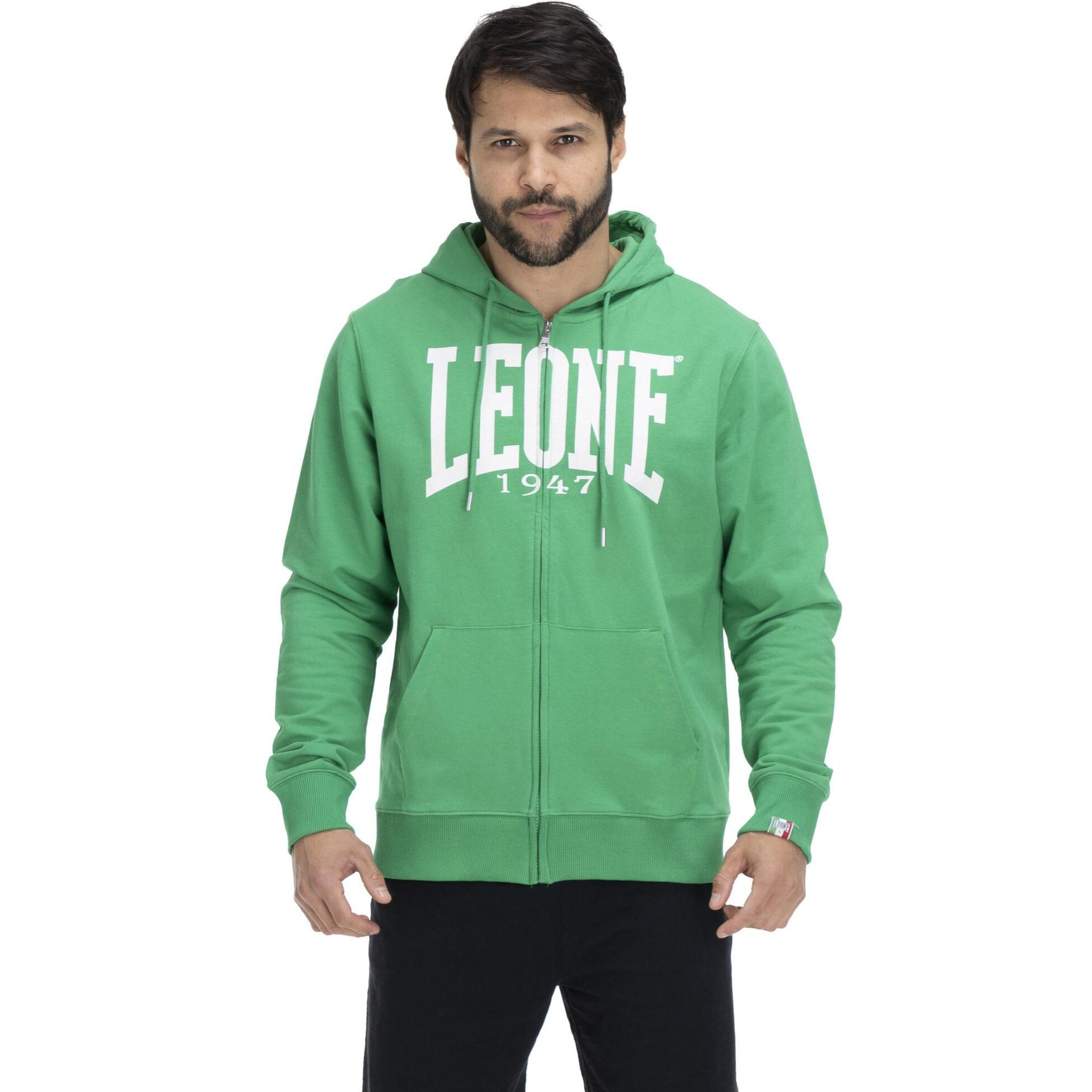 Felpa da uomo con cappuccio e zip Leone 1947 Apparel