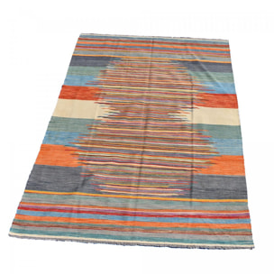 Authentique tapis d'orient kilim tissé à la main