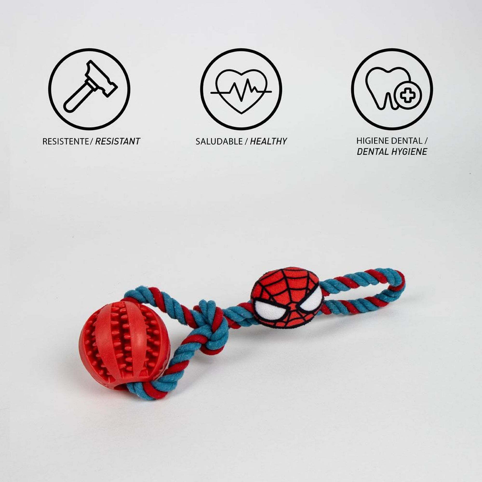 Juguete Para Perro Cuerda Spiderman