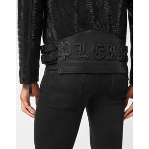 PHILIPP PLEIN Biker de cuero