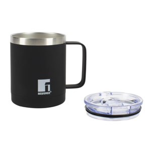 Taza de Viaje 350ml en Acero inoxidable Negro LOVERS Bergner
