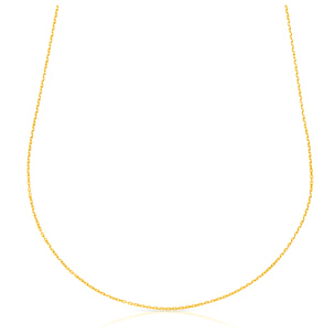 Collar Plata de Ley 925 con trama Forzatina de alargue y eslabones planos