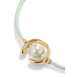 Pulsera SER DIFERENTE VERDE AGUA M