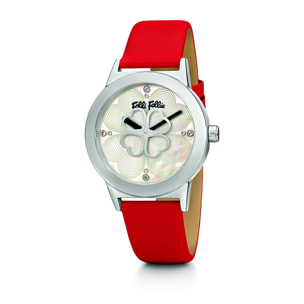 Reloj Folli Follie WF13T040SPWR Mujer Analogico Cuarzo con Correa de Cuero