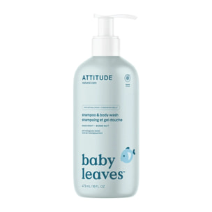 Baby leaves Champú y gel 2 en 1 Buenas noches Attitude 473 ml