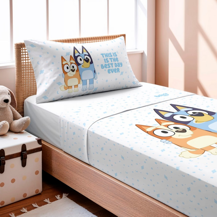 Sábana encimera BLUEY + funda almohada 45x125