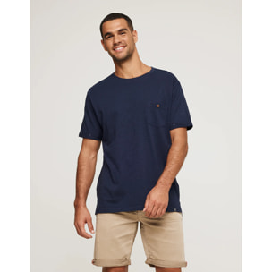 Camiseta Manga Corta Azul Marino - Button