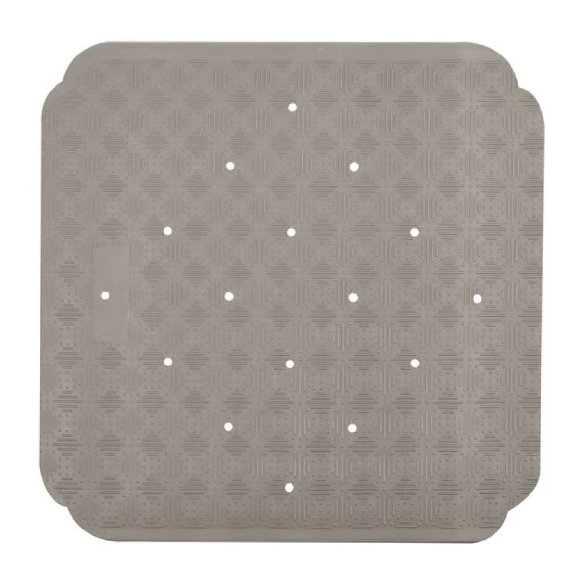 Tapis Fond de douche Caoutchouc RUBY 53x53cm Taupe Spirella