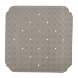 Tapis Fond de douche Caoutchouc RUBY 53x53cm Taupe Spirella