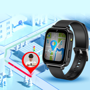 Smartwatch Phone T36 4G con sistema operativo Android integrato. Funzioni avanzate e localizzatore GPS, Wifi e LBS.