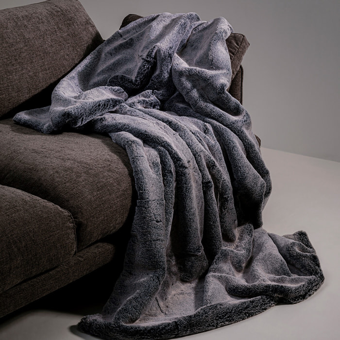 Plaid Mika 200x150cm gris Kare Design