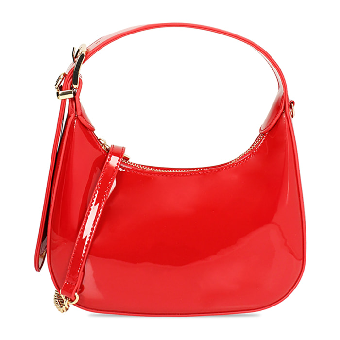 Mini bag donna rossa in vernice