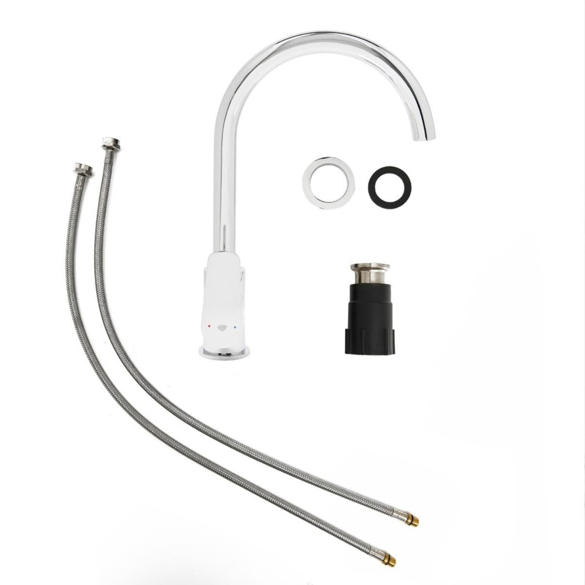 Mitigeur d'évier Swiss Aqua Technologies Mood avec bras pivotant chromé SATBSMOOD280K