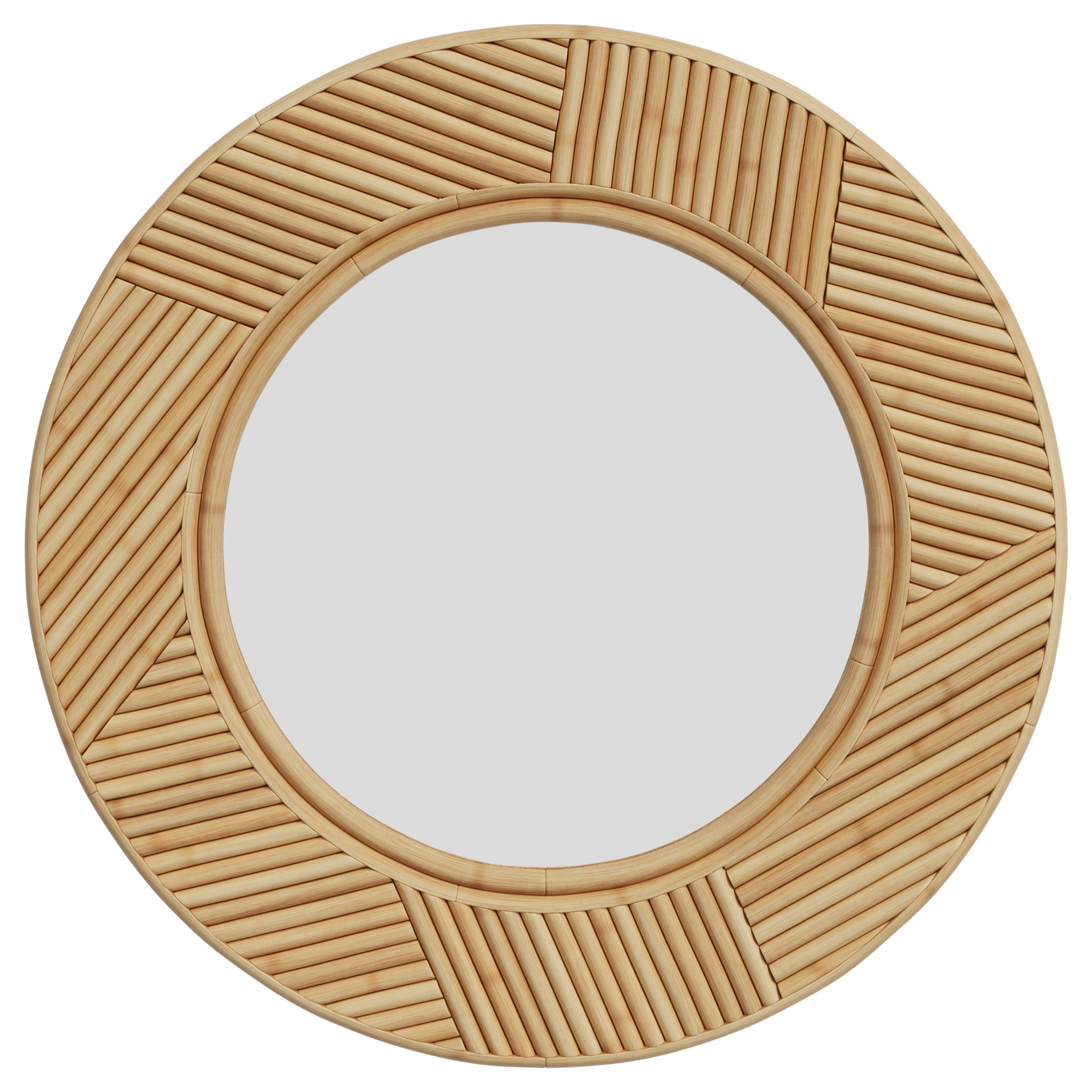Miroir rond en rotin D40,5 cm - Lapta