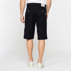 BERMUDA TINTA UNITA IN TELA DI COTONE