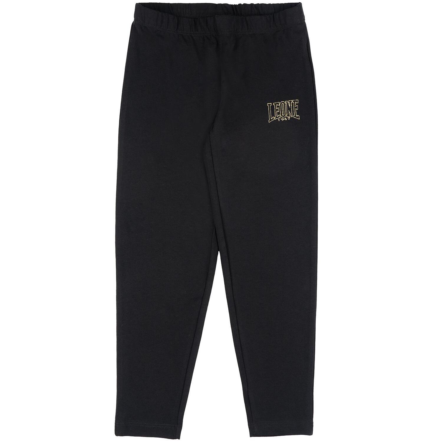 Leggings da bambina in cotone elasticizzato Leone 1947 Gold