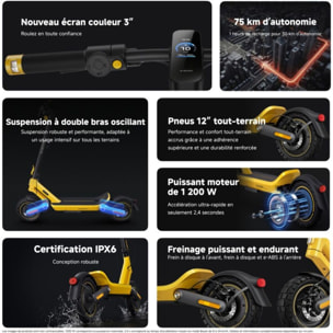 Trottinette électrique XIAOMI Electric Scooter 6 Ultra Jaune