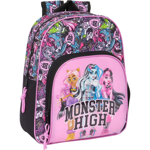 Mochila infantil adapt.carro monster high "drama"