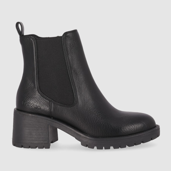 Botines - Negro - Tacón: 3 cm