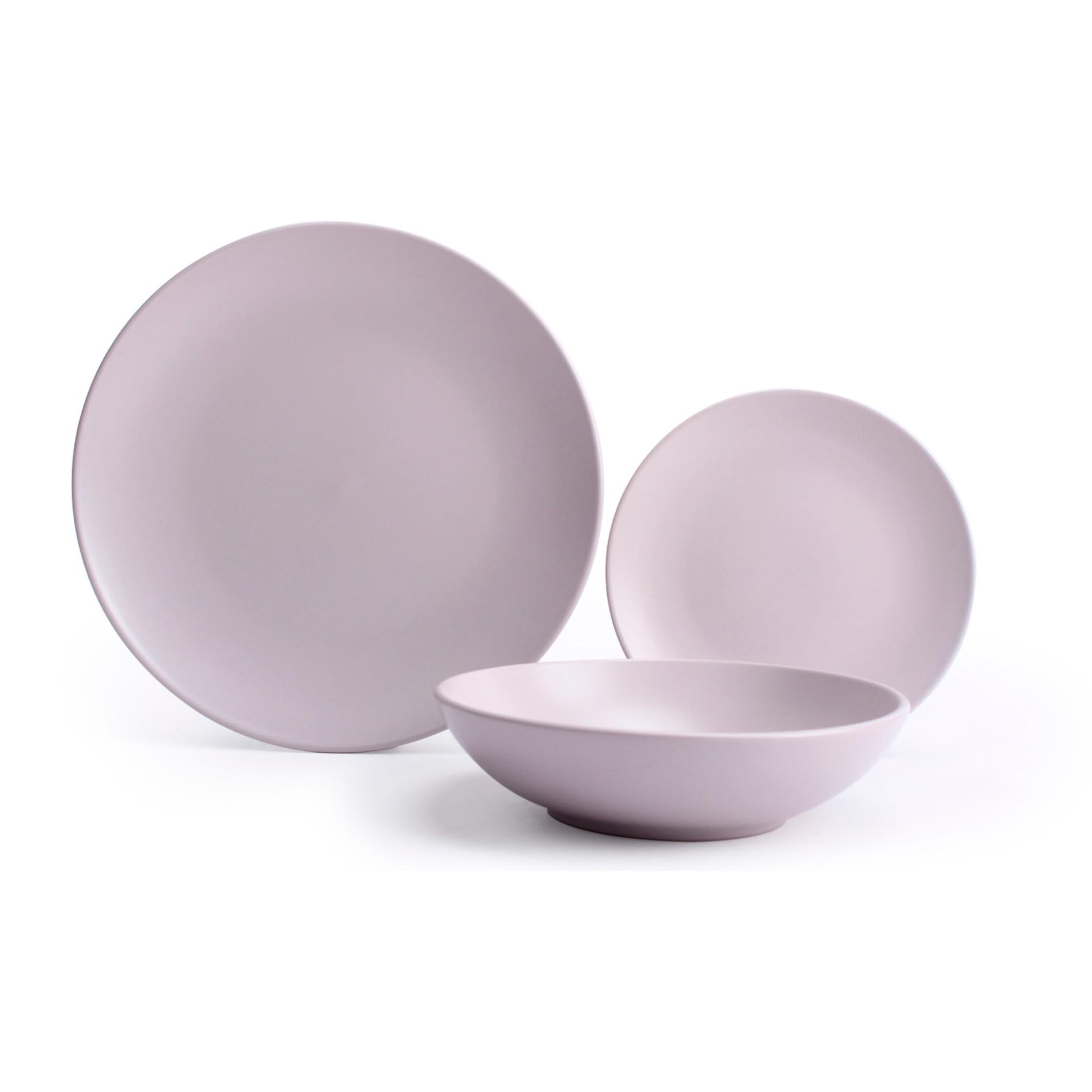 Servizio piatti 18 pezzi in ceramica - GLICINE