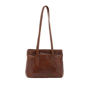 Borsa a spalla da donna - Modello False - Vera pelle - 23.0 x 30.0 x 12.0 cm