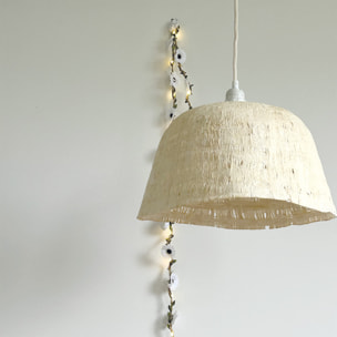 Abat-jour suspension en papier mâché naturel D41 - Naturel