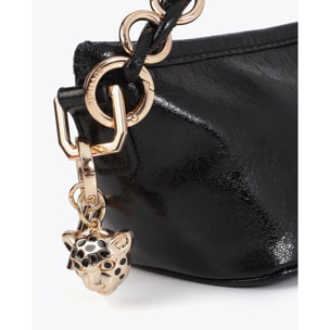 Borsa a catena effetto glitter