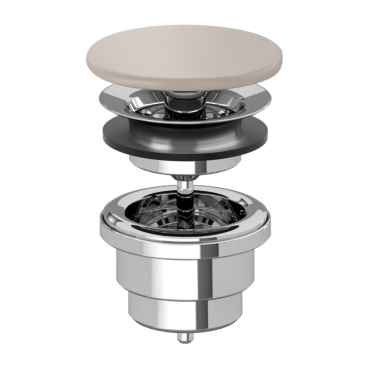 Bonde lavabo à écoulement libre Amande CeramicPlus