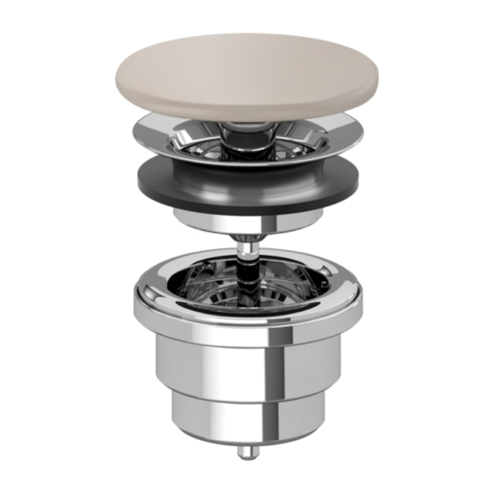 Bonde lavabo à écoulement libre Amande CeramicPlus