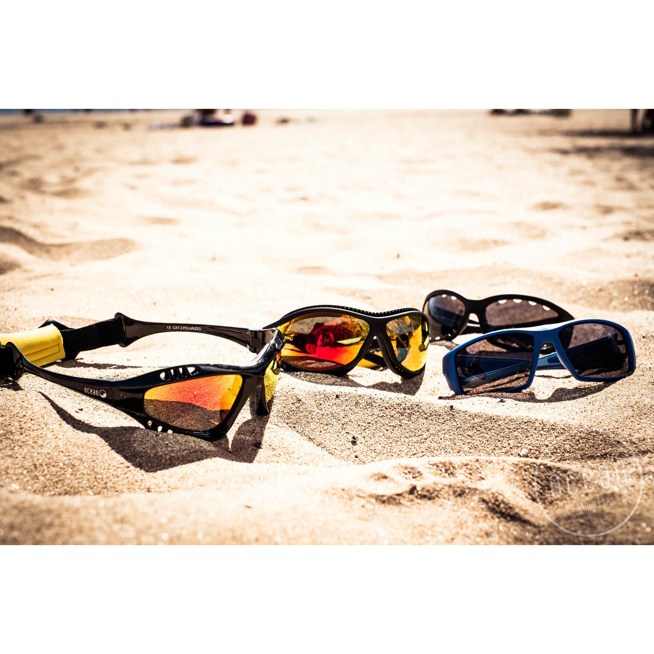 Gafas de deportes acuáticos OCEAN AUSTRALIA - Negro brillante / Ahumada