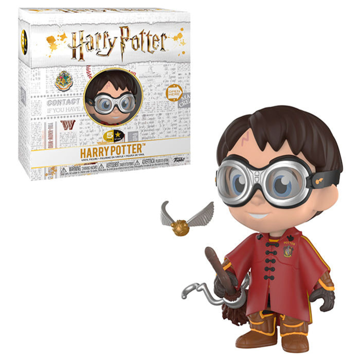 Harry Potter Funko Vinile 5 Star Vinile Figura Harry Quidditch 8 cm Esclusiva