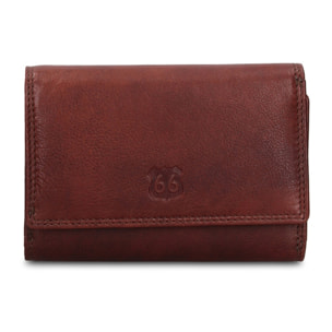 Portafoglio uomo in vera pelle - Modello Novara Lux - Casual - 15.0 x 10.0 x 3.0 cm