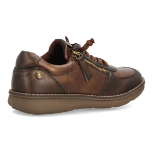 Zapatos casual mujer con cremallera lateral