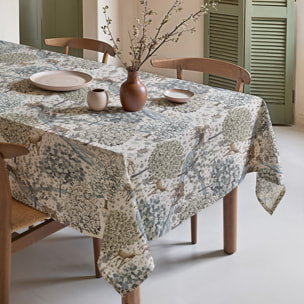 Nappe imprimée anti-tâches BAMBI BLEU