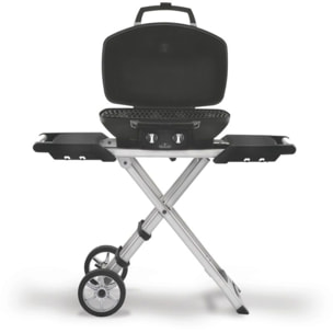 Barbecue gaz NAPOLEON Travel Q Pro noir 2brûleurs sur chariot pliant, 54x37 cm