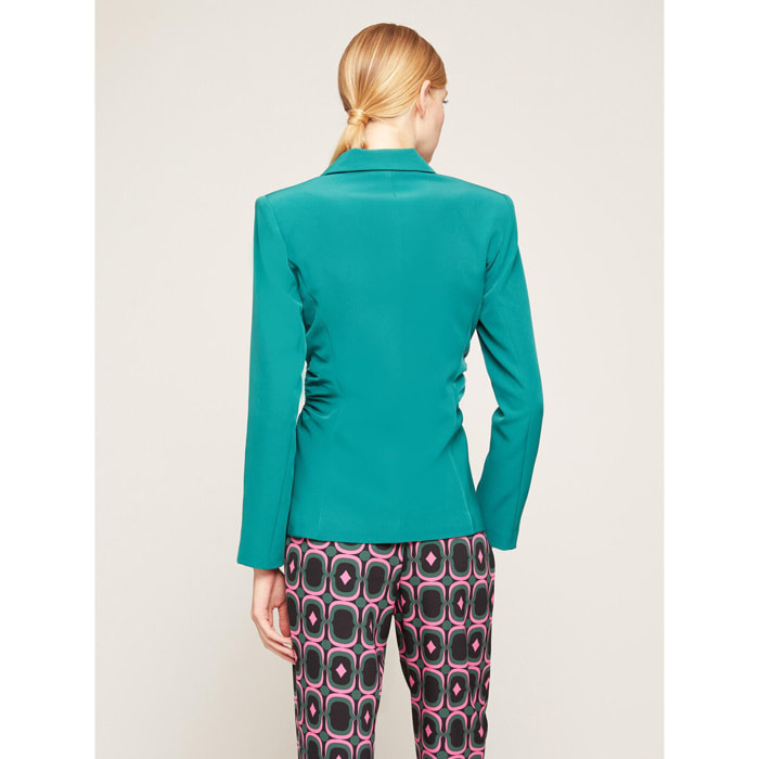 Motivi - Chaqueta blazer con detalle cut-out en los laterales - Verde