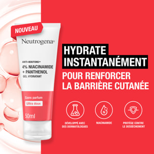 Anti-Boutons+ - Gel Hydratant Niacinamide + Panthénol - Sans Parfum - 50 ml