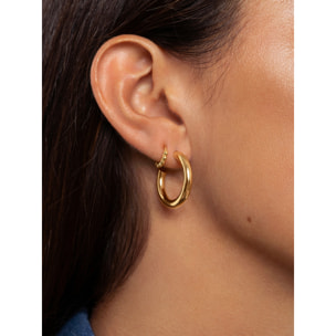 Orecchino Singolo Pebbles S Argento Placcato Oro