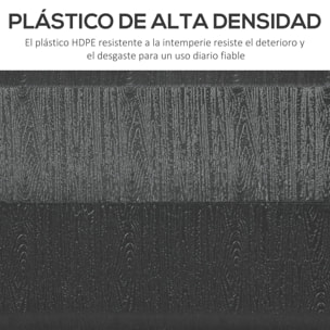 Base de Sombrilla Rectangular Soporte para Parasol Rellenable de Agua 30 kg y Arena 40 kg para Poste de Paraguas de Ø38/48 mm para Terraza Patio Jardín 49x49x36,5 cm Negro