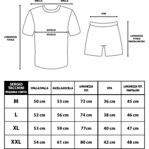 Pigiama Uomo SERGIO TACCHINI Cotone Manica Corta