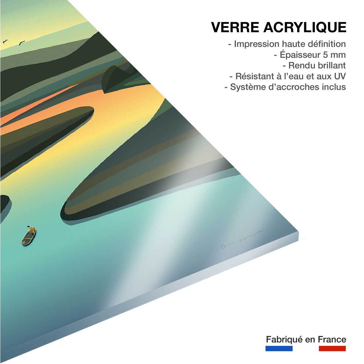 Tableau de voyage Fleuve d'Amazonie Tableau plexiglas