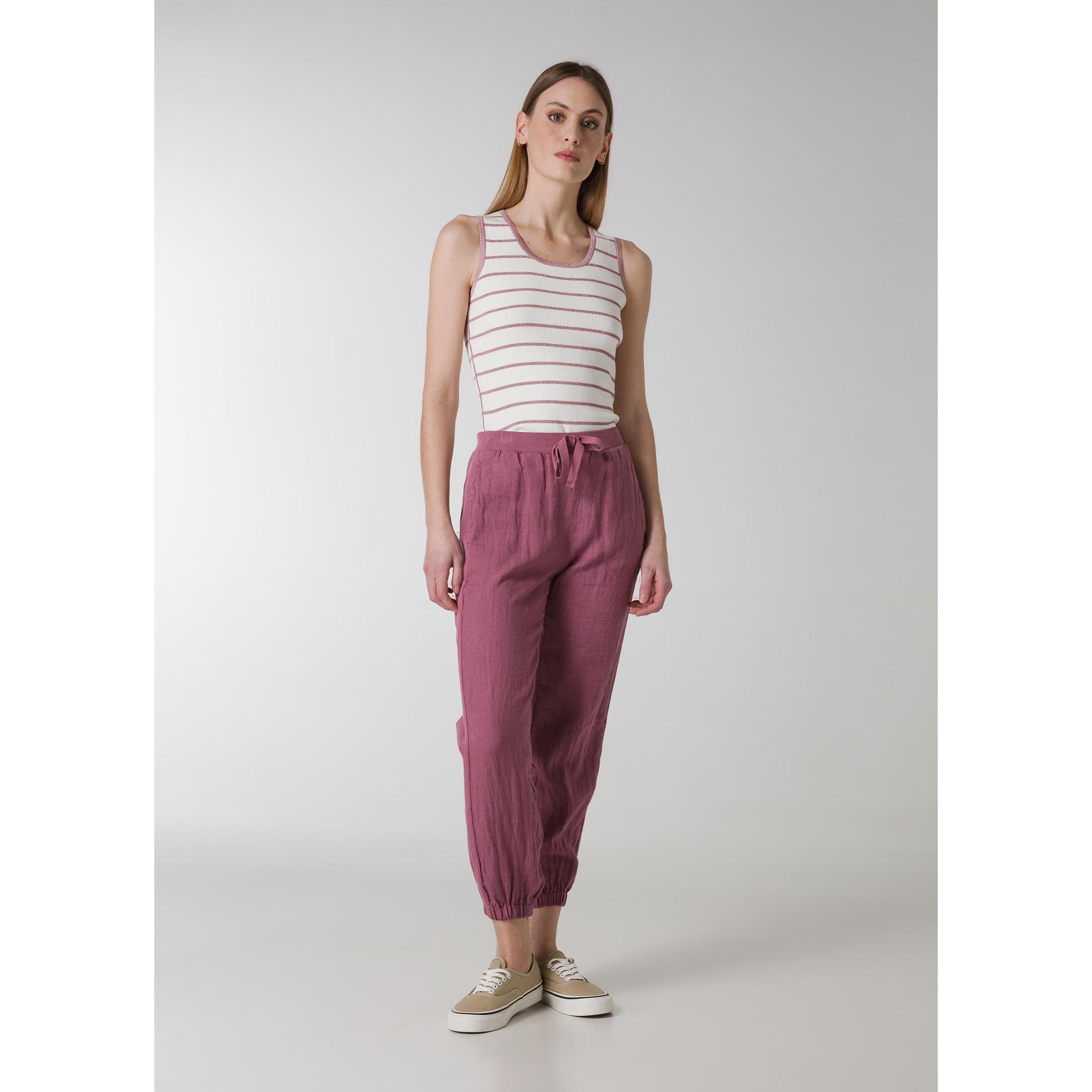 DEHA - Canottiera STRIPED KNIT TANK TOP in cotone per donna