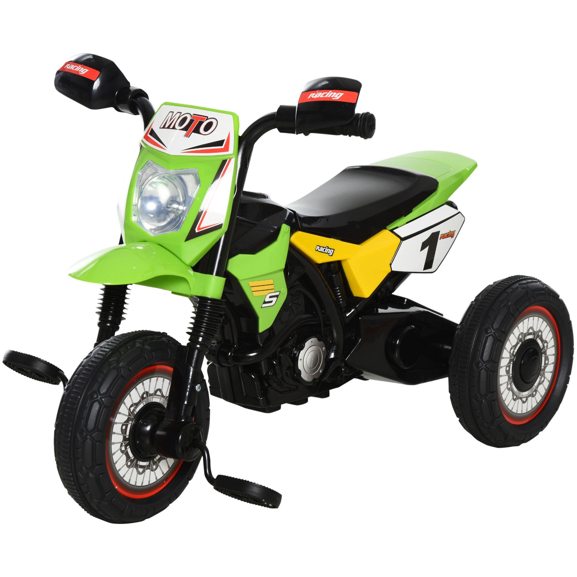 Moto Infantil con 3 Ruedas Verde