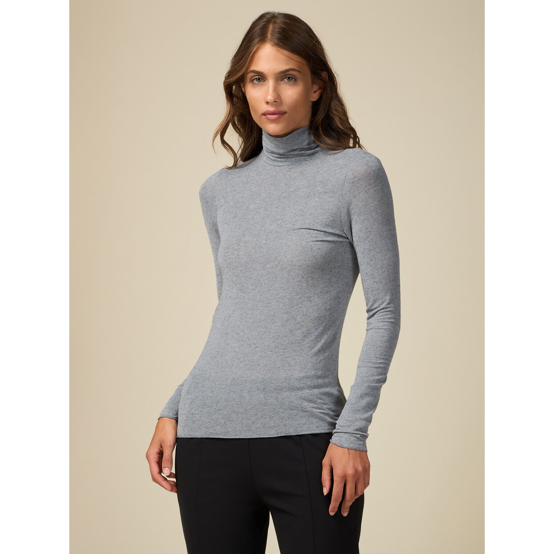 Oltre - Cashmere blend T-shirt - Gris