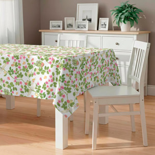 Mantel antimanchas Flowers - 100% algodón -
