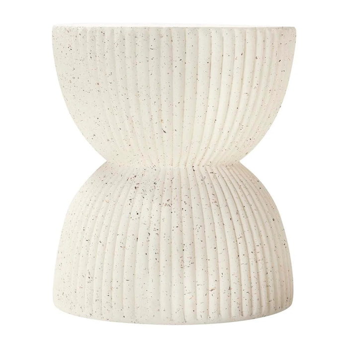 Mesa Auxiliar Taburete Blanco Sedit 38x38x46 Cm